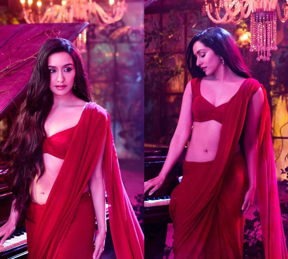 5 Simple Red Sarees Inspired by Bollywood Diva Shraddha Kapoor for Newlywed Brides 912563