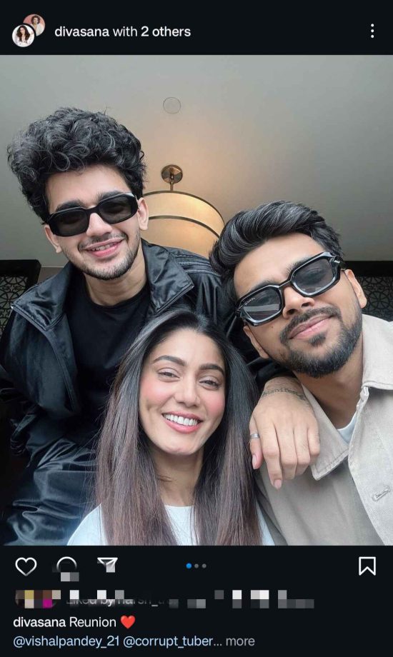 A 'Bigg Boss OTT 3' Reunion: Sana Makbul, Vishal Pandey & Lovekesh Kataria get together 914010