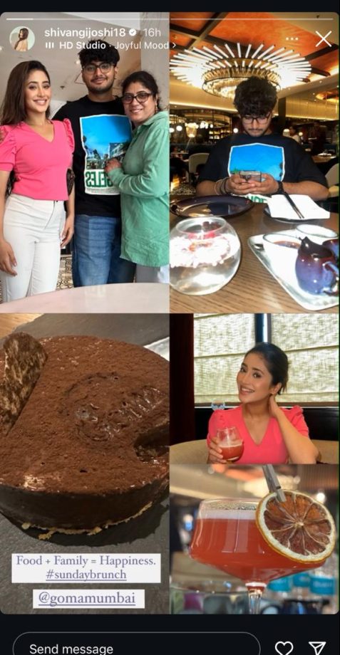 A Look Into Yeh Rishta Kya Kehlata Hai Fame Shivangi Joshi's Sweet Family Brunch 912772