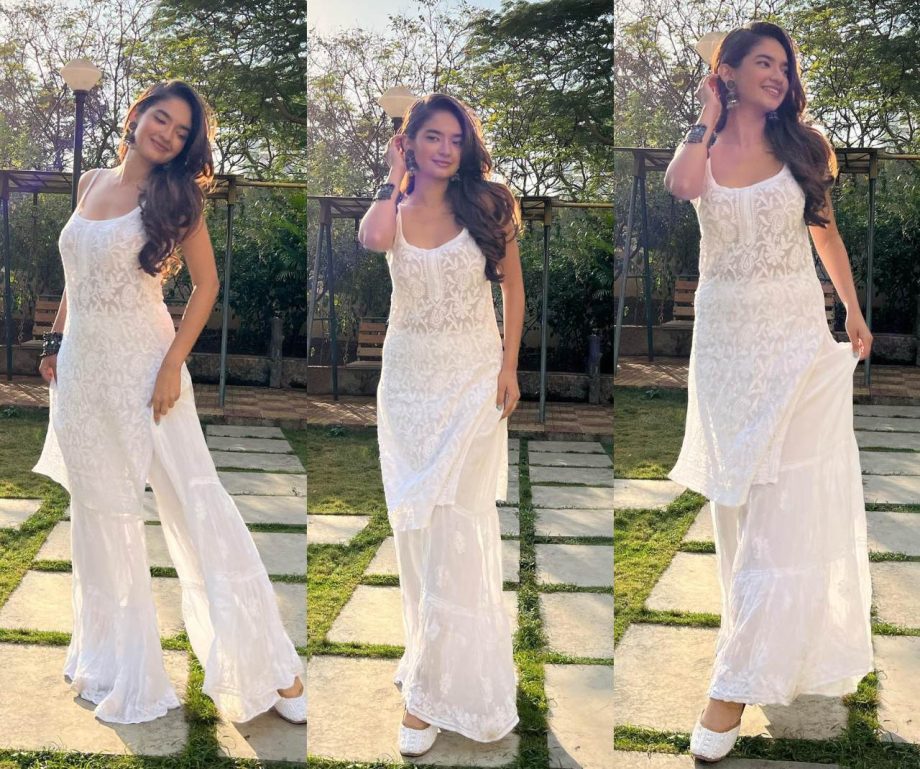 Ashnoor Kaur, Avneet Kaur, and Anushka Sen's White Traditional Outfits Inspired by Independence Day 911960