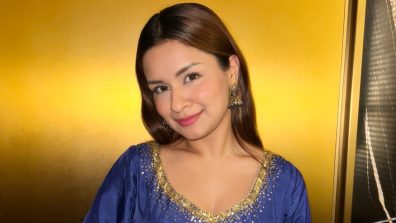 Avneet Kaur Channels Her Desi-ness In A Stunning Blue Kurta Set With Golden Jhumkas