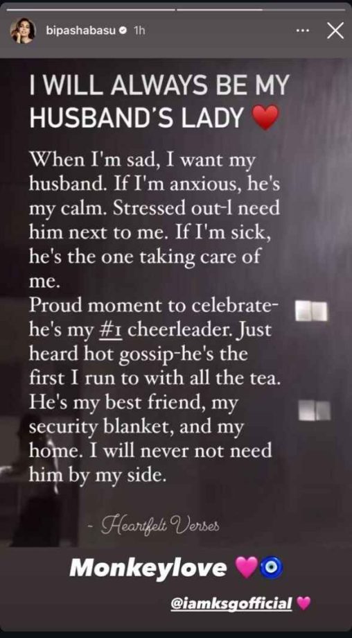 Bipasha Basu says, 'I'll always be my husband's lady' 913689