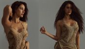Disha Patani’s Bombshell Look In Beige Gown, Flaunting Her Perfect Figure From Every Angle