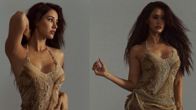 Disha Patani’s Bombshell Look In Beige Gown, Flaunting Her Perfect Figure From Every Angle