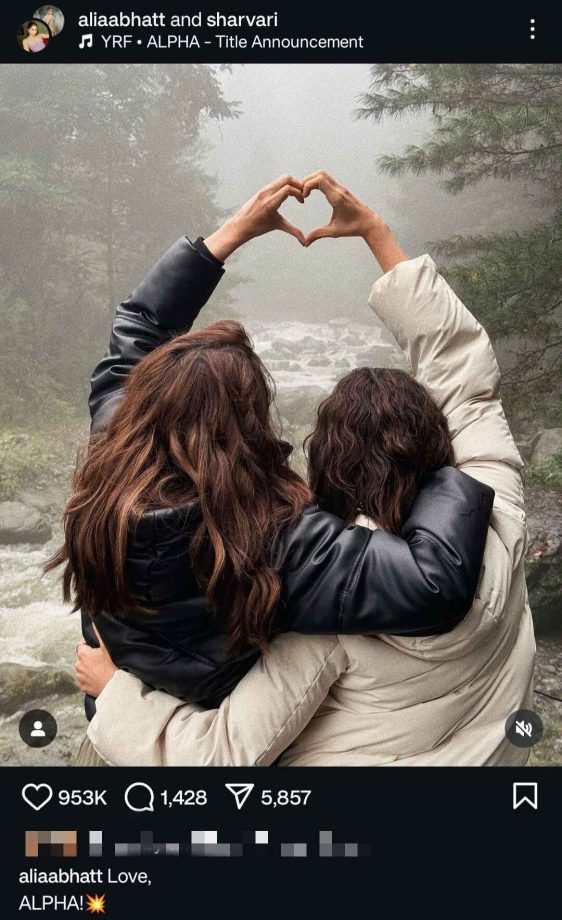 First Image of Alia & Sharvari is Here: The 'Alpha' Girls Are All Heart 916075