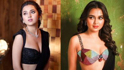Enhance the Look of Your Black Saree with Bold Blouse Designs Inspired by Tejasswi Prakash
