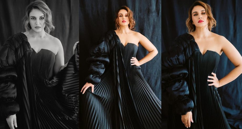 Huma Qureshi, You Are Not A Witch, Stuns In Off shoulder Black Gown 912336