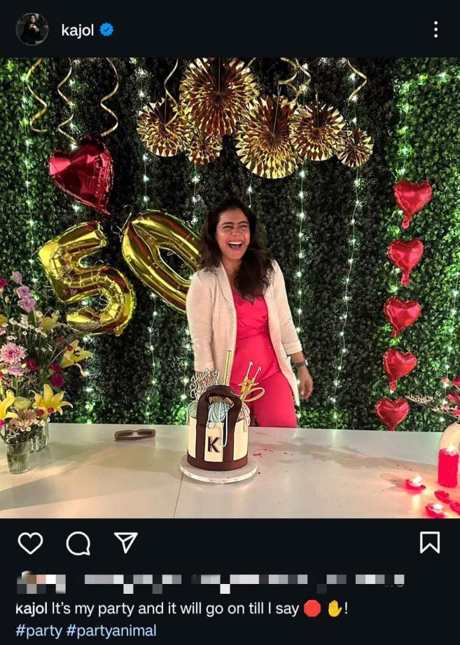 Kajol says, 'It's my party, it will go on till I say' 913645