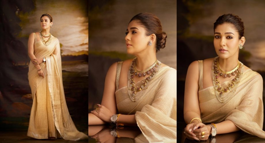 Learn From Nayanthara How To Rock A Simple Saree Look With A Stylish Blouse Design 912846