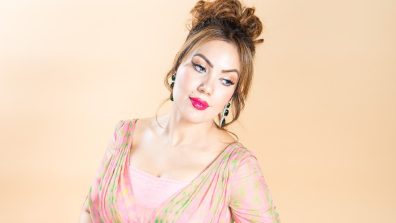Munmun Dutta Stuns in Pink Gown, Exudes Elegance and Glamour