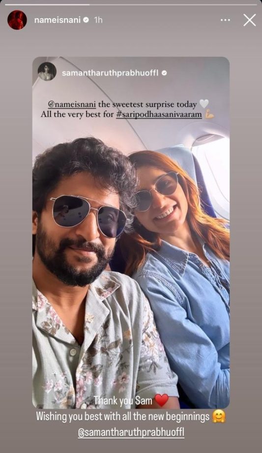 Nani and Samantha Ruth Prabhu's Chance Encounter on Flight Sparks Heartwarming Exchange 914656