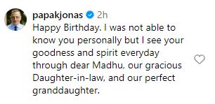 Nick Jonas's father writes emotional words for Priyanka Chopra's late father 914822