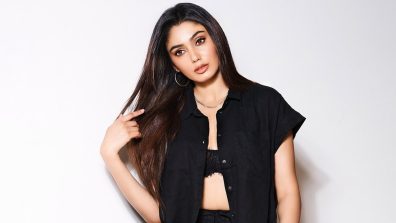 [Photos] Bigg Boss OTT 3 Winner Sana Makbul Flaunts Fiery Look In Black Unbuttoned Shirt And Palazzo