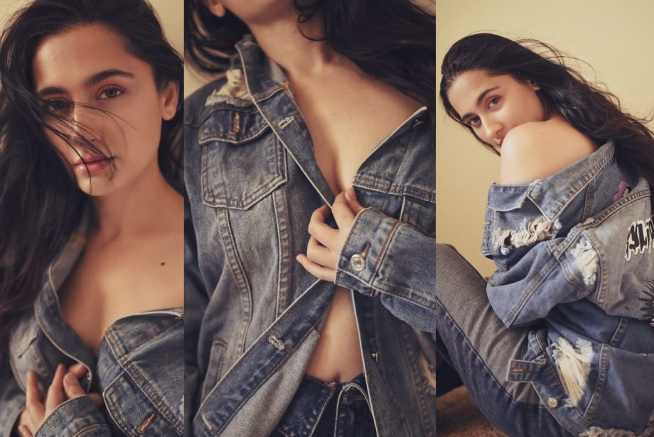 [Photos] Sanjeeda Shaikh Drops Sizzling Hot Photos In Unbuttoned Denim Jacket With Open Hairs 911134