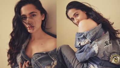 [Photos] Sanjeeda Shaikh Drops Sizzling Hot Photos In Unbuttoned Denim Jacket With Open Hairs