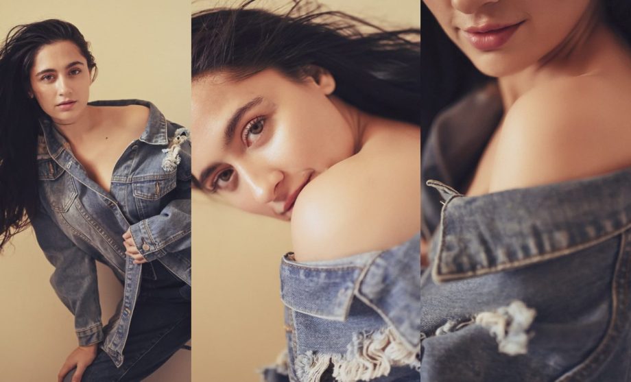 [Photos] Sanjeeda Shaikh Drops Sizzling Hot Photos In Unbuttoned Denim Jacket With Open Hairs 911135