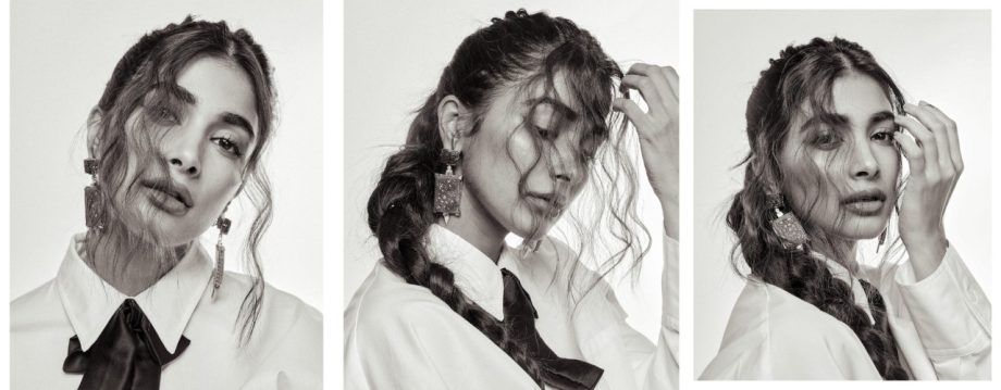 Pooja Hegde Dazzles in Braid Hairstyle and Open Loose Strands On Face Creates a Magic 912618
