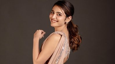 Priya Prakash Varrier Stuns in Peach Saree Look-Shares Breathtaking Photos on Instagram