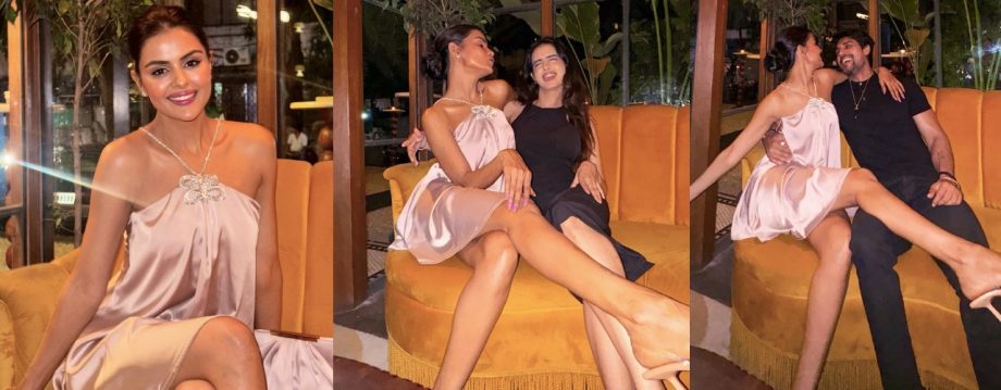 Priyanka Choudhary Stuns in Satin Pink Dress on 28th Birthday Celebration 913097