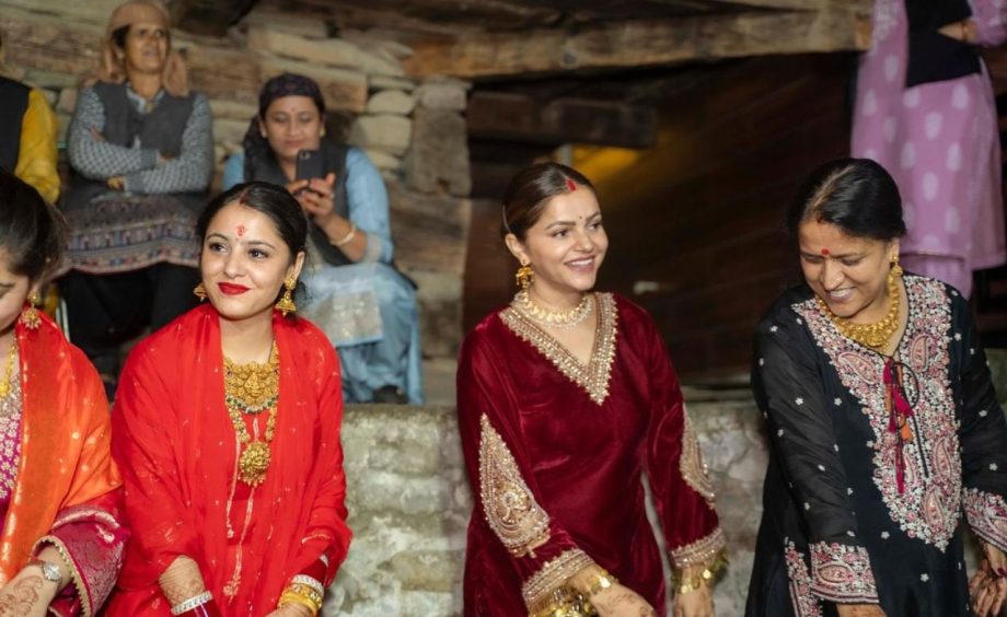 Rubina Dilaik Rocking Look In Traditional Maroon Red Kurta Set, Shares Unseen Photos From Family Wedding 910725