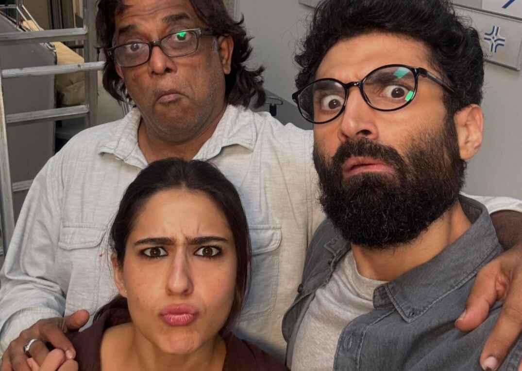 Sara Ali Khan goofs around with Aditya Roy Kapur & Anurag Basu on 'Metro In Dino' sets 914916