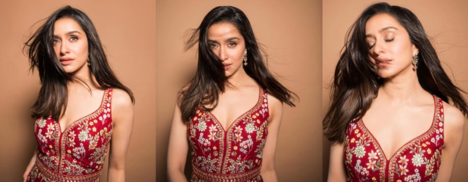 Shraddha Kapoor's Picturesque Figure In Red Floral Bodycon Makes Mrunal Thakur Fall In Love 912695