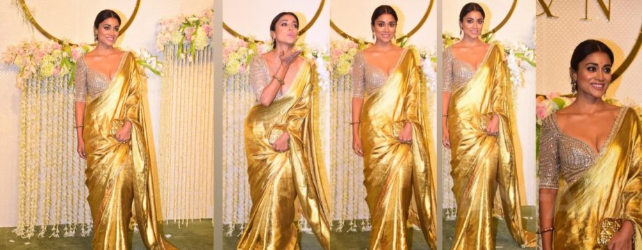 Shriya Saran Inspired Trendy Pure Silk Sarees For Wedding Festivities 913061