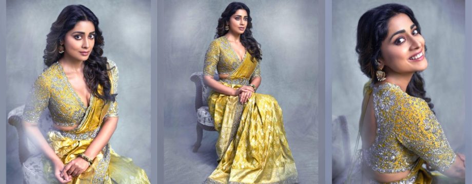 Shriya Saran Inspired Trendy Pure Silk Sarees For Wedding Festivities 913065