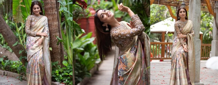 Shriya Saran Inspired Trendy Pure Silk Sarees For Wedding Festivities 913068
