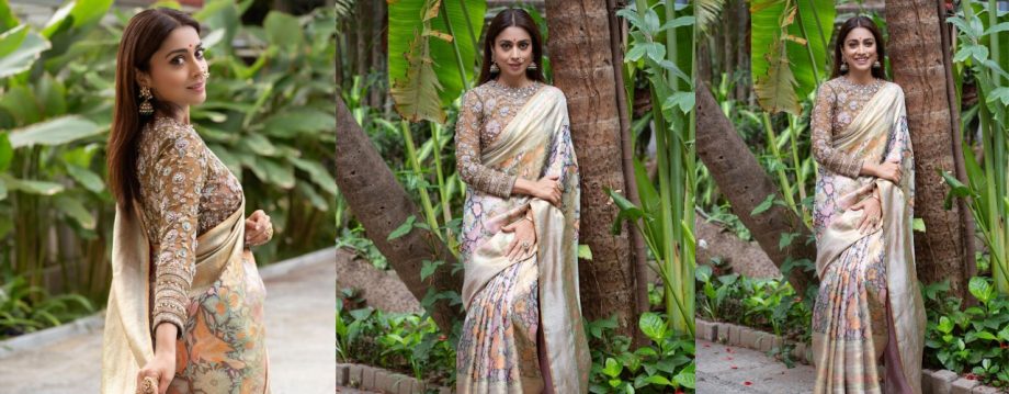 Shriya Saran Inspired Trendy Pure Silk Sarees For Wedding Festivities 913069