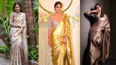 Shriya Saran Inspired Trendy Pure Silk Sarees For Wedding Festivities