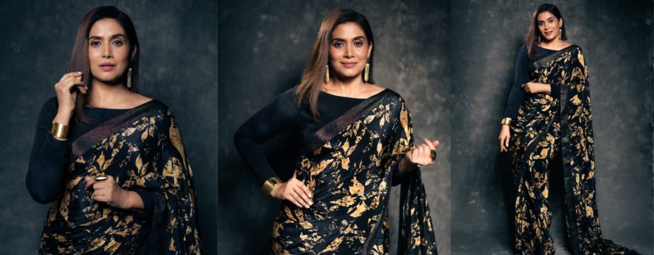 Sonali Kulkarni Redefines Vintage Elegance in Stunning Black Saree Ensemble 913883