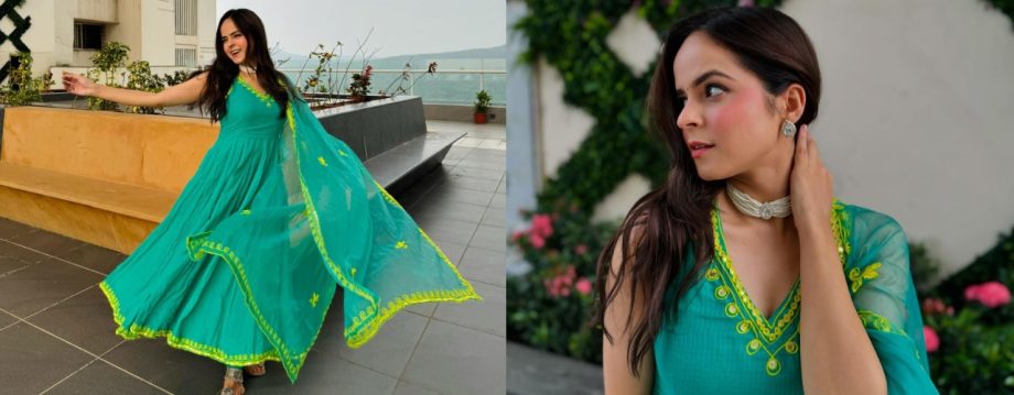 Taarak Mehta's Palak Sindhwani Captivates Fans In Teal Anarkali Suit, Checkout Photos! 915047