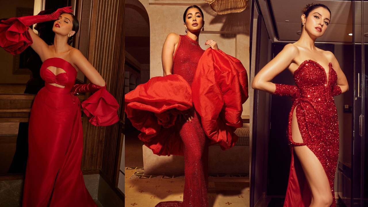 Tara Sutaria, Pooja Hegde And Divya Khossla’s Red Evening Gown To Rock The Wedding Party 910899