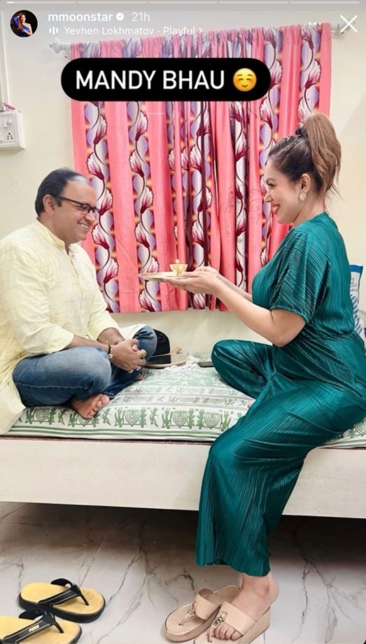 'TMKOC' Co-Stars Munmun Dutta and Mandar Chandwadkar Celebrate Rakhi, Showcase Heartwarming On-Screen Brother-Sister Bond 914254