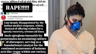 Urvashi Rautela hits back at media for reporting her injury in a laughable way