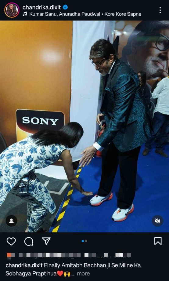 'Vada Pav' Girl Chandrika Dixit meets legend, Amitabh Bachchan 914934