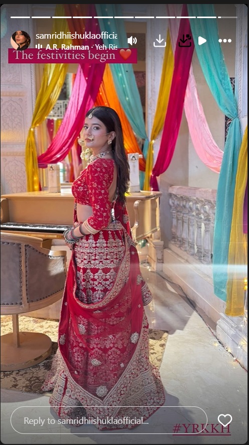 Yeh Rishta Kya Kehlata Hai: Abhira Aka Samridhii Shukla Teases Her Fans Sharing Bridal Look From Upcoming Wedding Sequence 913390
