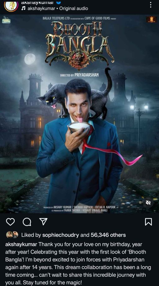 Akshay Kumar & Priyadarshan reunite; reveals title 'Bhoot Bangla' 917014