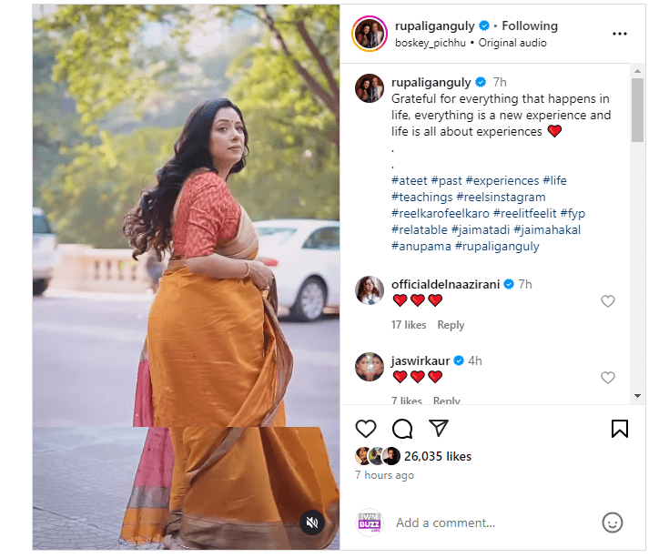 Amidst Sudhandhu Pandey's Exit, Anupamaa Lead Actor Rupali Ganguly Says, 'Grateful For Everything That Happens In Life..' 917810