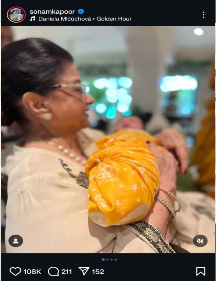 Anil Kapoor & Sonam Kapoor wish Nirmal Kapoor on her 90th birthday 919776