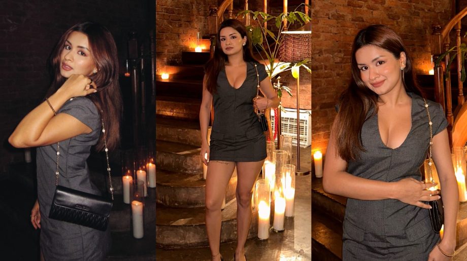 Avneet Kaur's Grey Mini Dress Glam For Dinner Date Leaves A Lasting Impression On Fans 917668