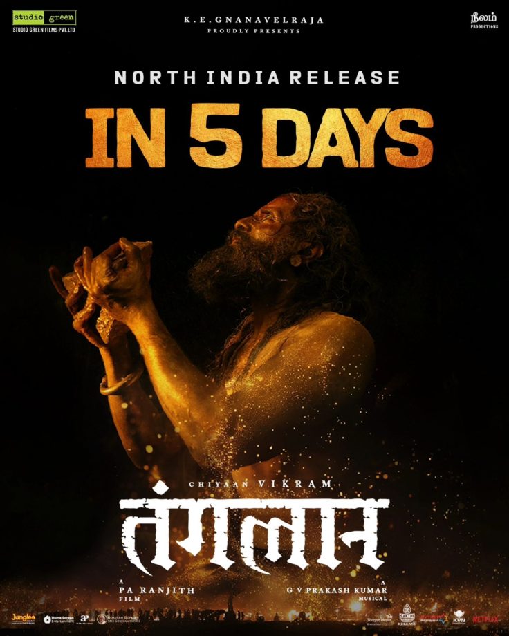 Countdown Begins! Just 5 days to go for Thangalaan Hindi! Releasing on 6th September! 916211