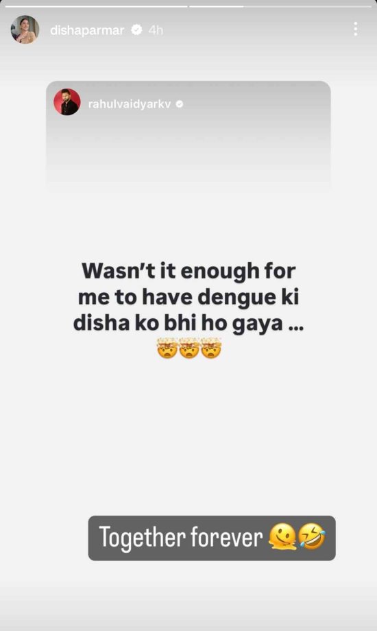 Disha Parmar diagnosed with dengue, right after husband Rahul Vaidya 917022