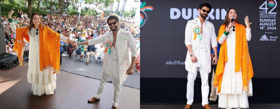 India Day Parade: Sonakshi Sinha and Zaheer Iqbal Celebrate Unity in Diversity 916905
