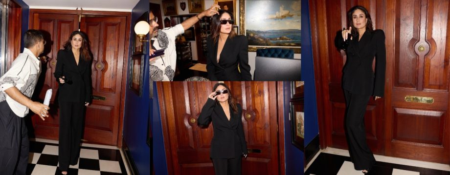 Kareena Kapoor Khan's Boss Mom Vibes in Black Pantsuit Steal Son Jeh's Heart: A Love-Filled Moment Caught on Camera 916672