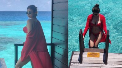 Mouni Roy Paints Maldives Red with Stunning Birthday Swimwear