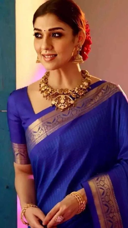 Nayanthara Looks Stunning in Sarees: Check Out Her 8 Breathtaking Avatars 919100
