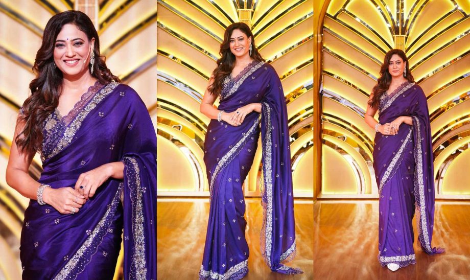 Shweta Tiwari's Royalty Shines Through Her Purple Saree, Comes With A Whopping Price Tag 917544