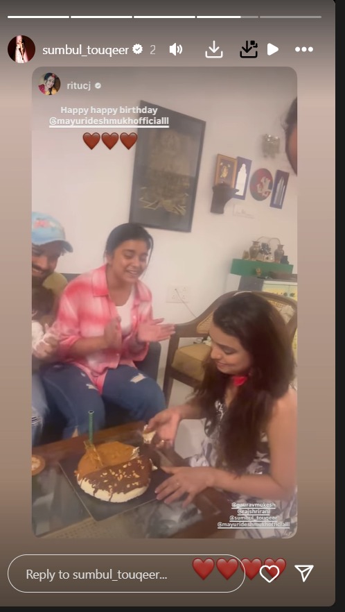 Sumbul Touqeer Brings Back Imlie Vibes; Celebrates Mayuri Deshmukh's Birthday In Style 916444